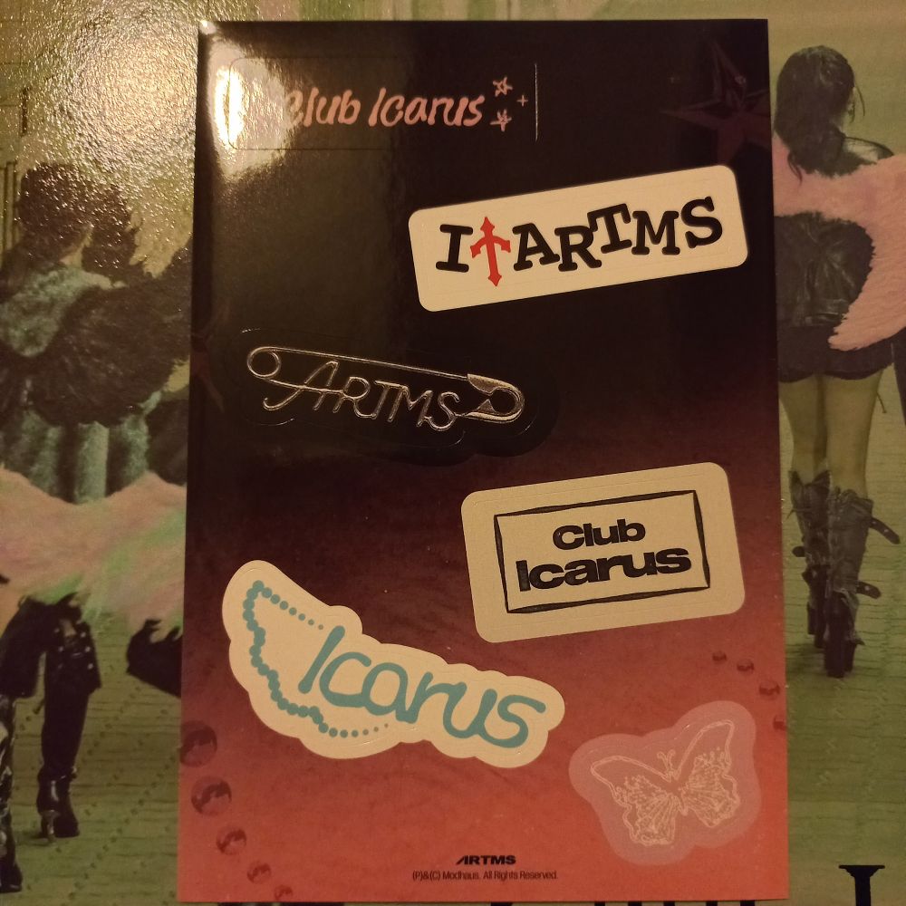 artms club icarus sticker sheet