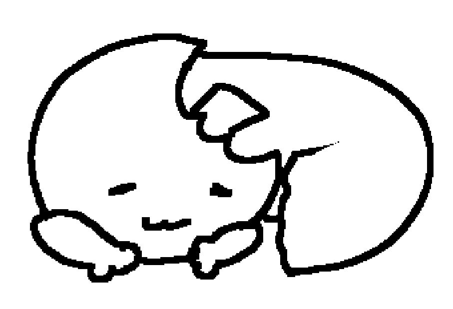 chearn the cookie sleeping like a cat