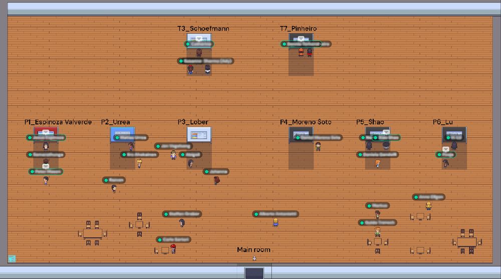 Virtual poster session in gather.town 