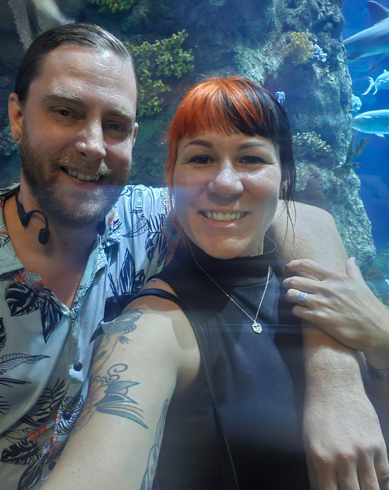 Me and my sweetie at the aquarium 