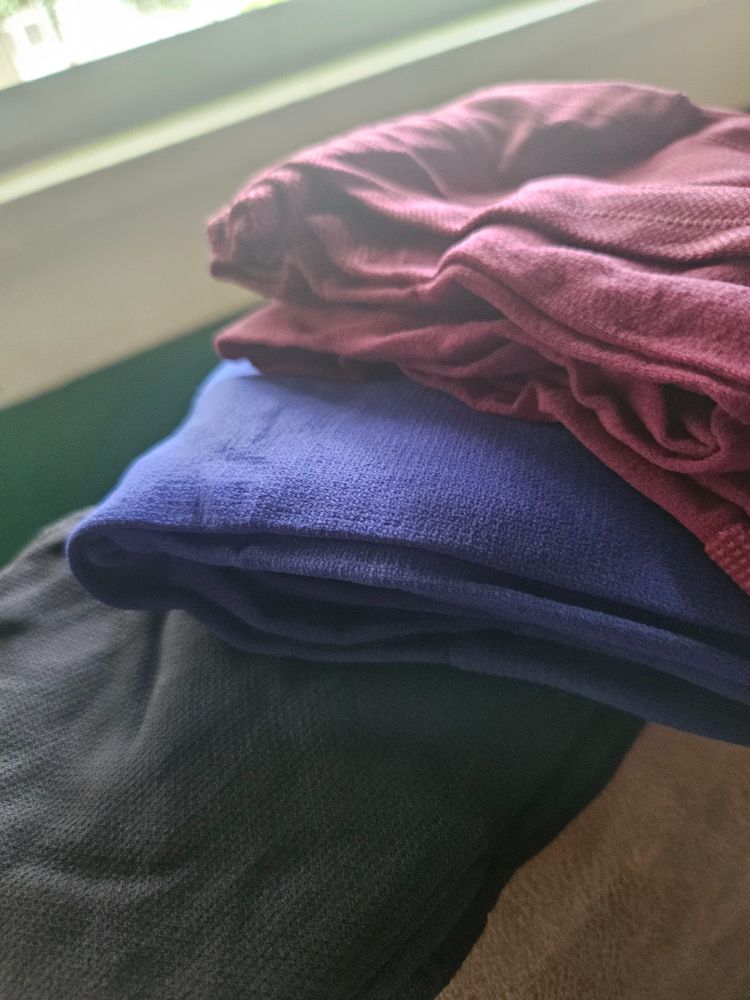 Trio of colorful tights