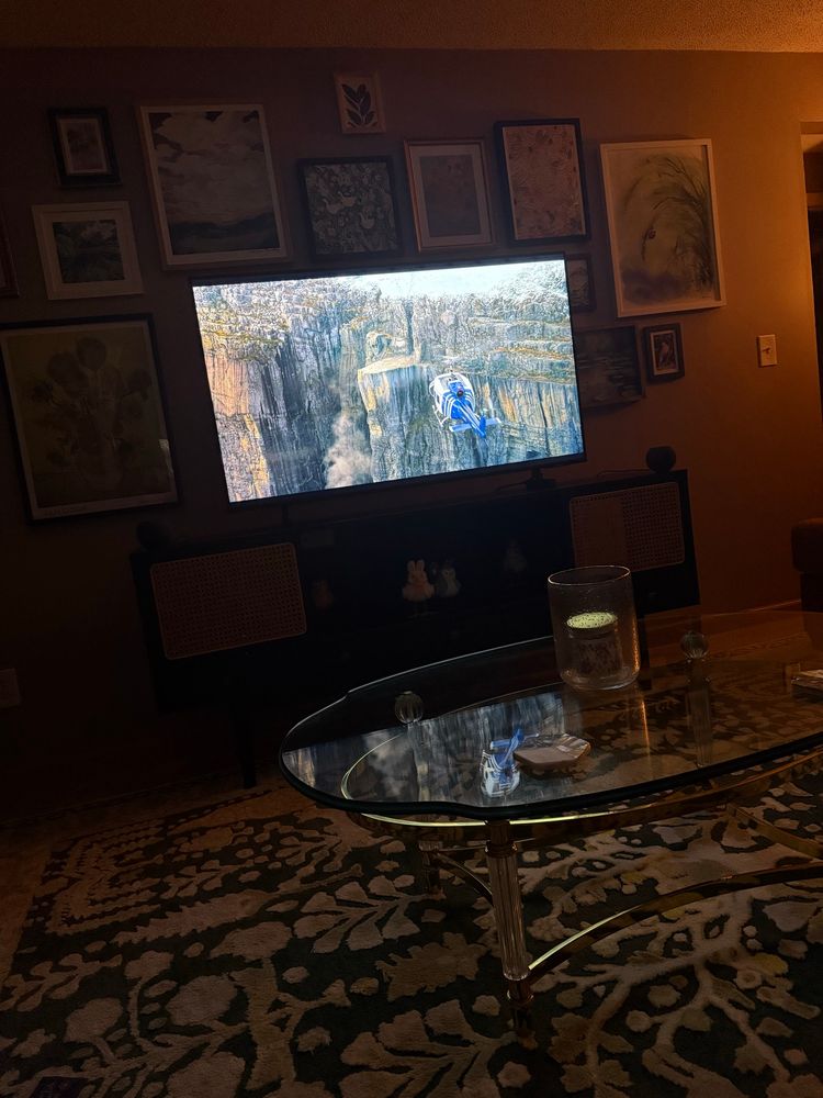Mission Impossible 6: Fallout playing on the TV