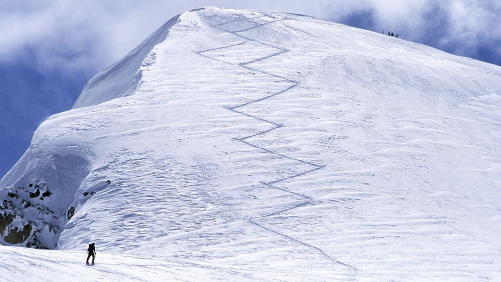 slope of a mountain
