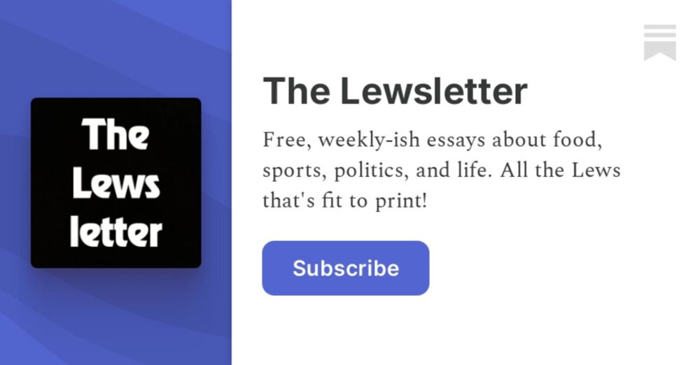 Subscribe to The Lewsletter