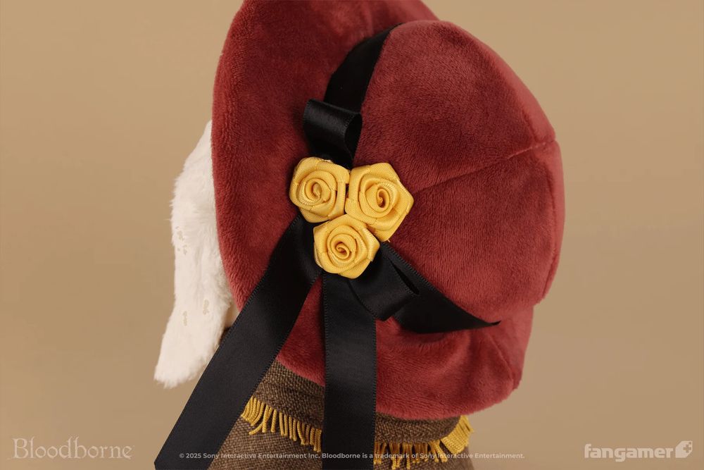 Close-up of behind the plush's head