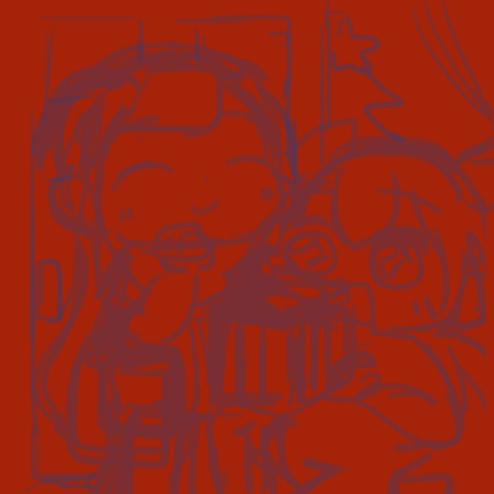 プレゼントをもらってよろこぶずんだもん、それを見つめて微笑むずんこ