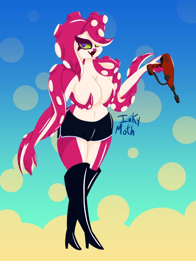 octarian lady in the octarian snipers' pink color