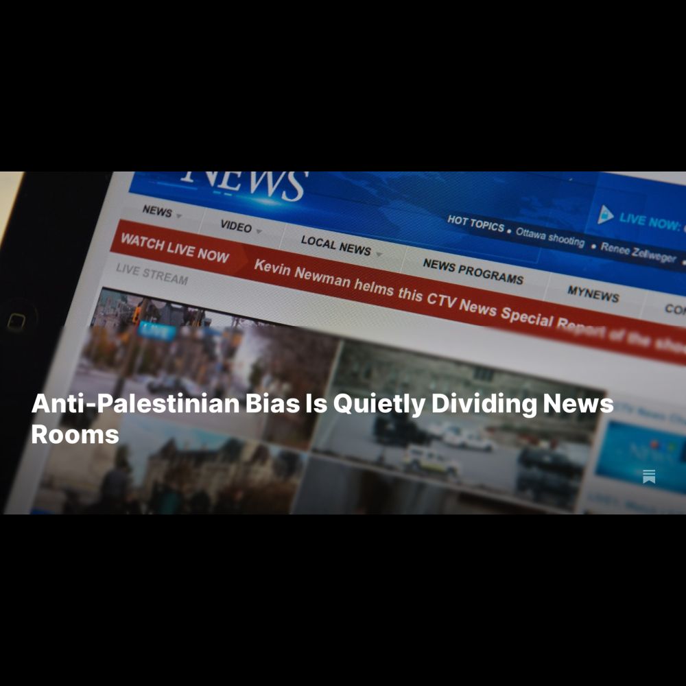 Anti-Palestinian Bias Is Quietly Dividing News Rooms