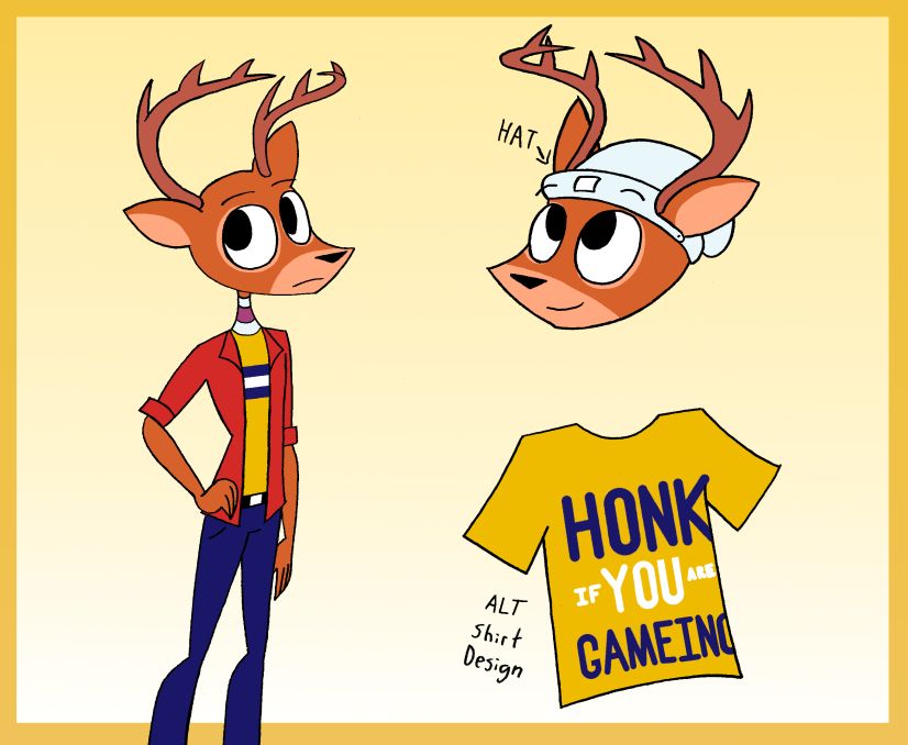 Furry deer ref sheet