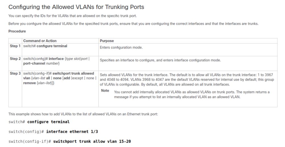 How to change a Cisco Nexus interface from mode access to trunk when used in a port-channel group