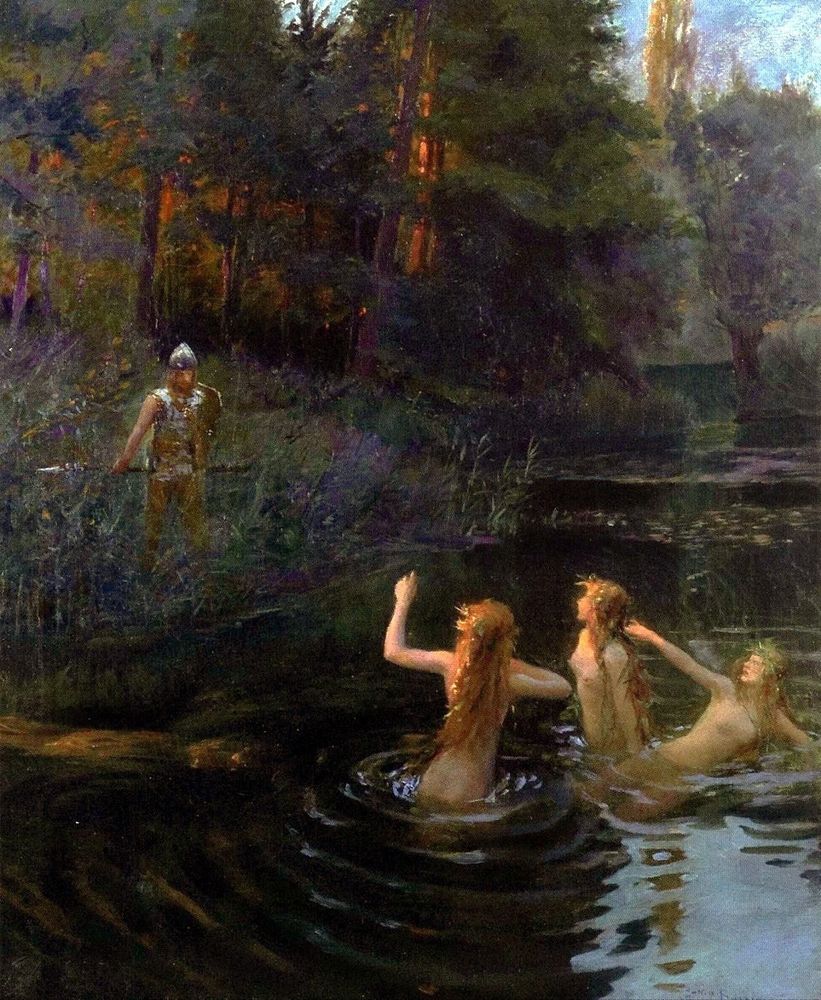 The Rhine Maidens (1906) by Gaston Bussière