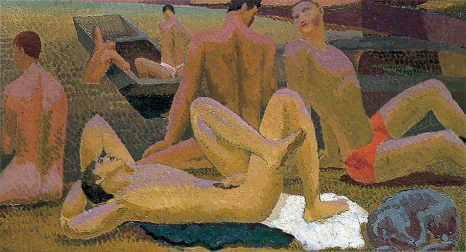 Bathers at the Pond (1920-1921) by Duncan Grant