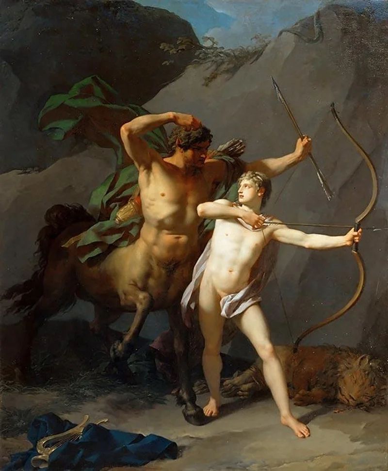 Education of Achilles (1780-1790) by Jean-Baptiste Regnault