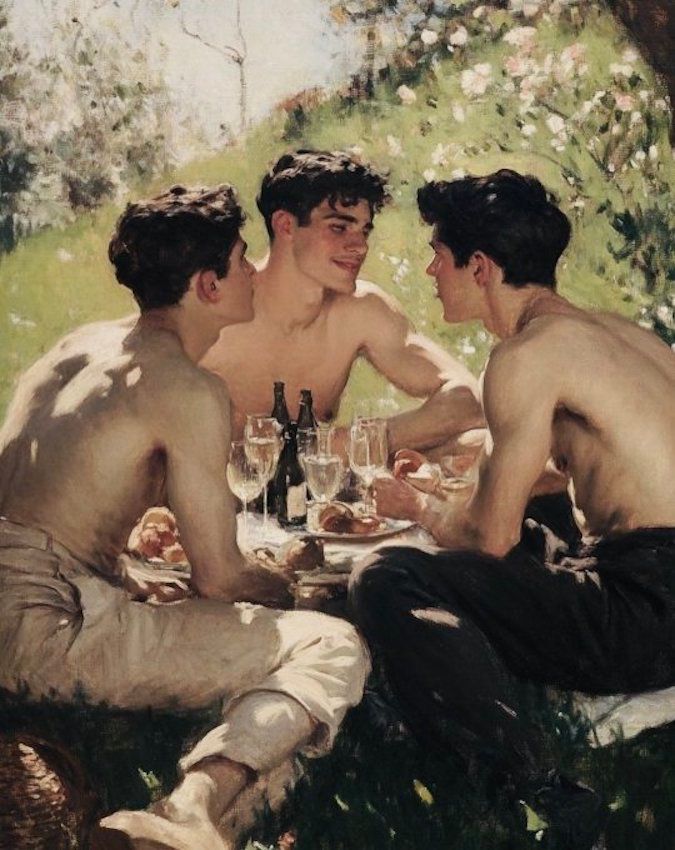 Lunch in the Garden (1897) by Henri Evenepoel