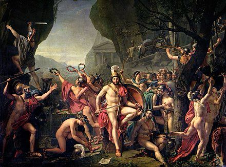 Leonidas at Thermopylae (1799-1803) by Jacques-Louis David