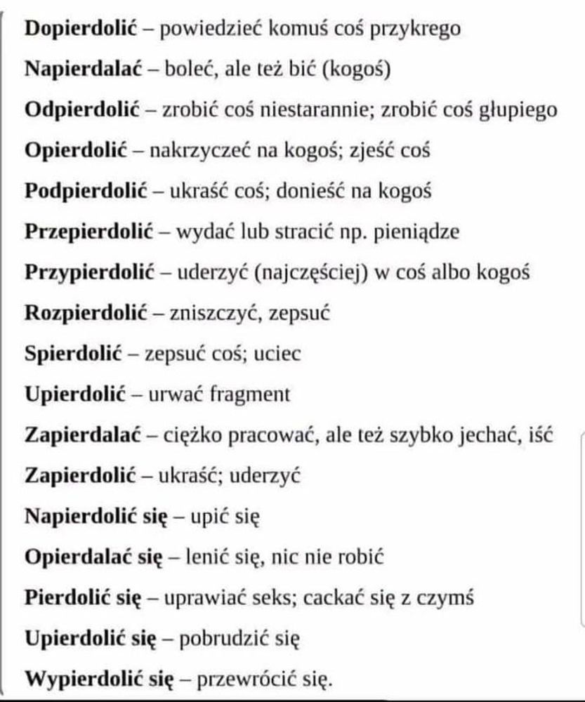 The beauty of Polish language.