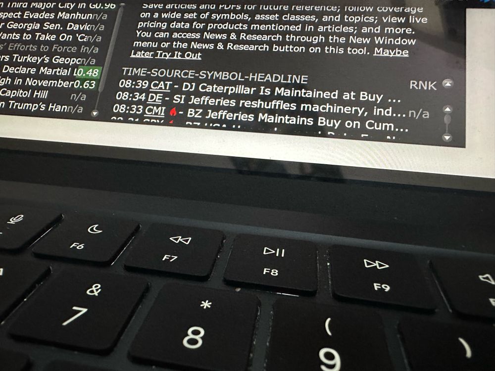 Financial news headline, obviously truncated by character limits, reading “Jefferies maintains BUY on Cum…