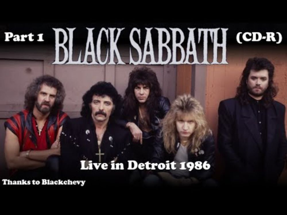 Black Sabbath & Glenn Hughes - Detroit 1986 - Part 1 (CDR)