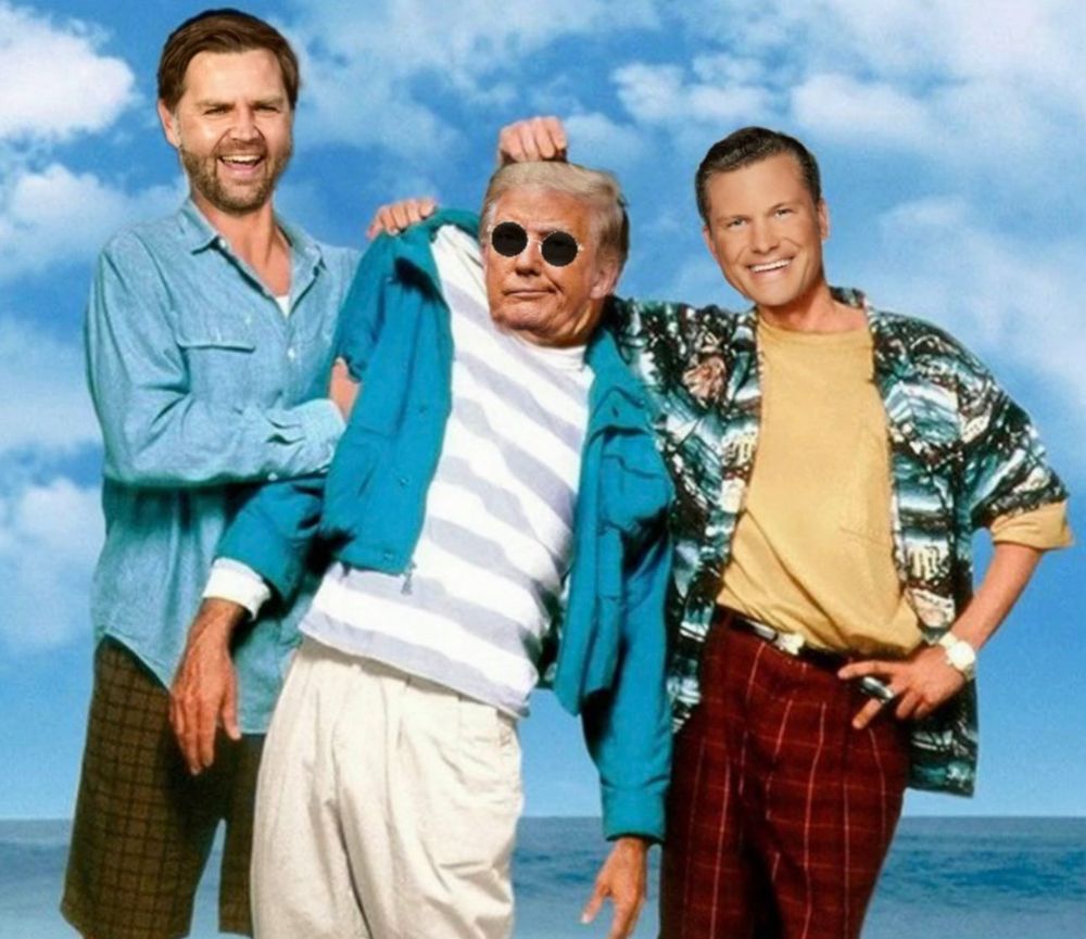 Weekend at Bernies but with Trump, Vance, and Hegseth