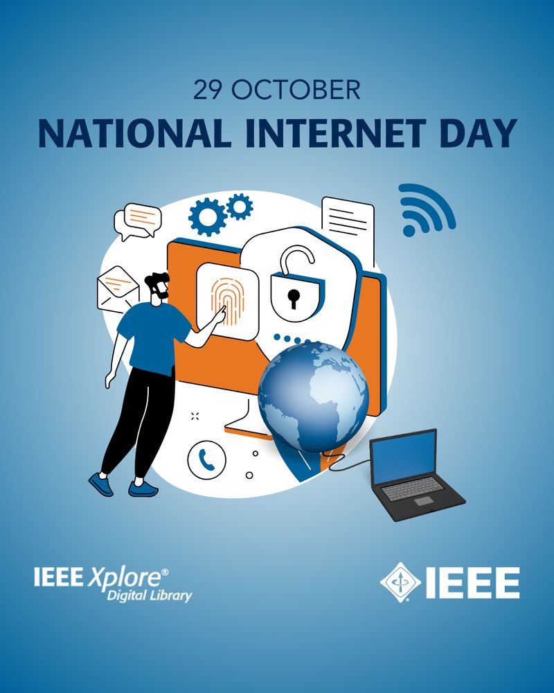 Happy National Internet Day! 🌐 #IEEE #IEEEXplore #NationalInternetDay #Internet #InternetHistory