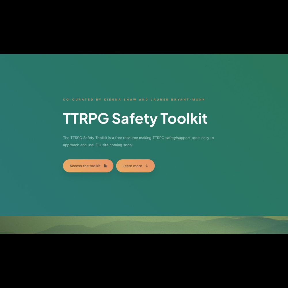 TTRPG Safety Toolkit