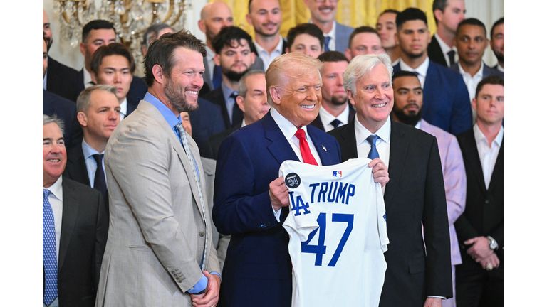 The Dodgers, along with their owner, cravenly sucking up to Trump. 