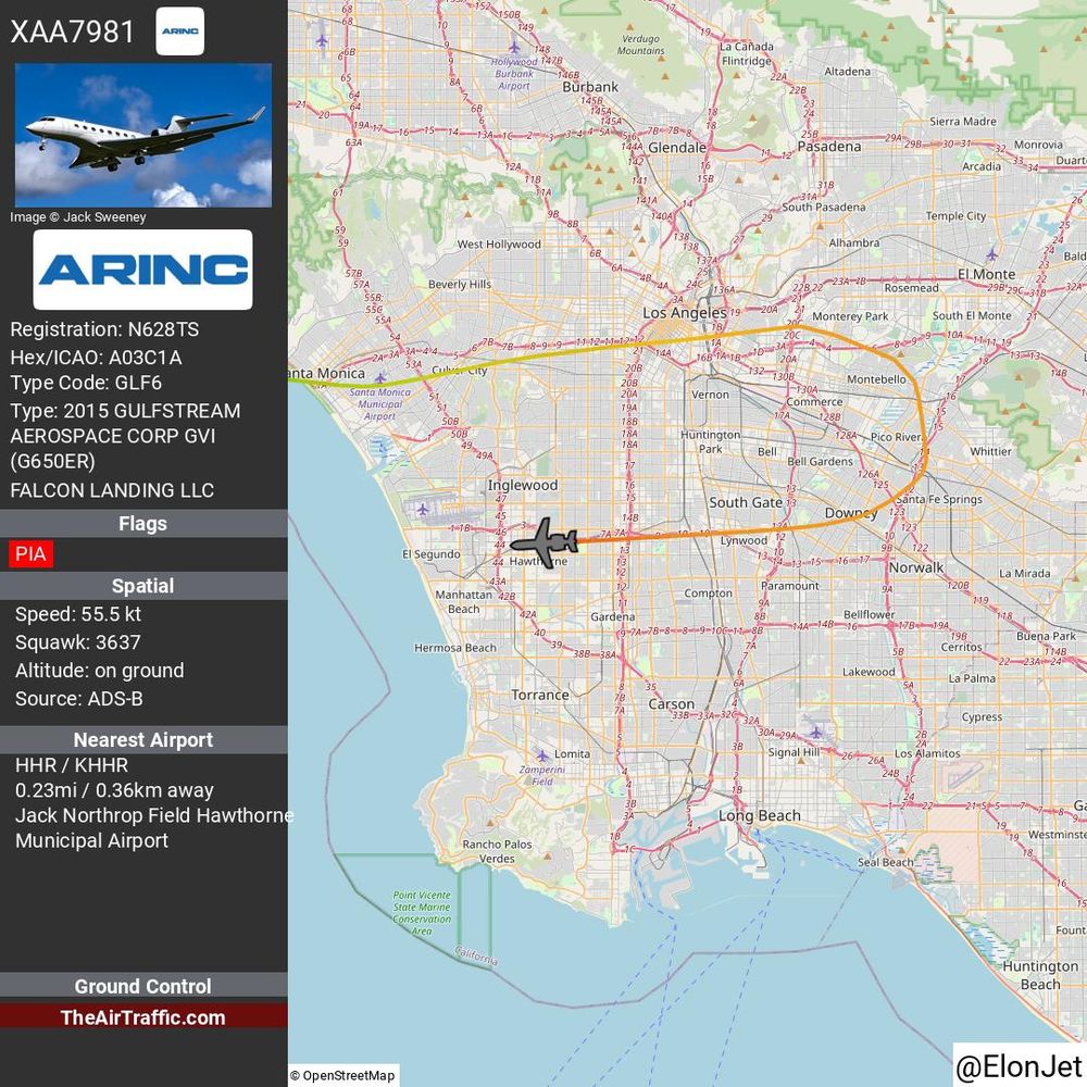 Reg: N628TS On Ground: True Alt: 0 Last Contact: 0:00:02.701163 Trigger: now on ground