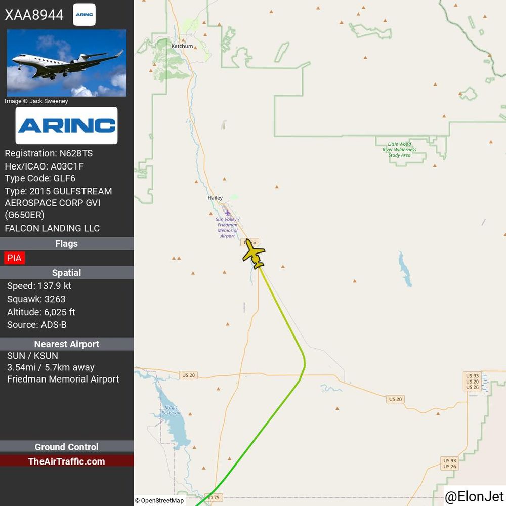 Reg: N628TS On Ground: None Alt: 6025 Last Contact: 0:05:10.102687 Trigger: data loss