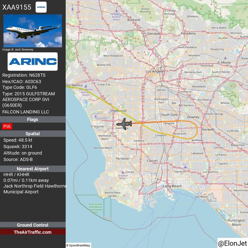 Reg: N628TS On Ground: True Alt: 0 Last Contact: 0:00:01.000823 Trigger: now on ground