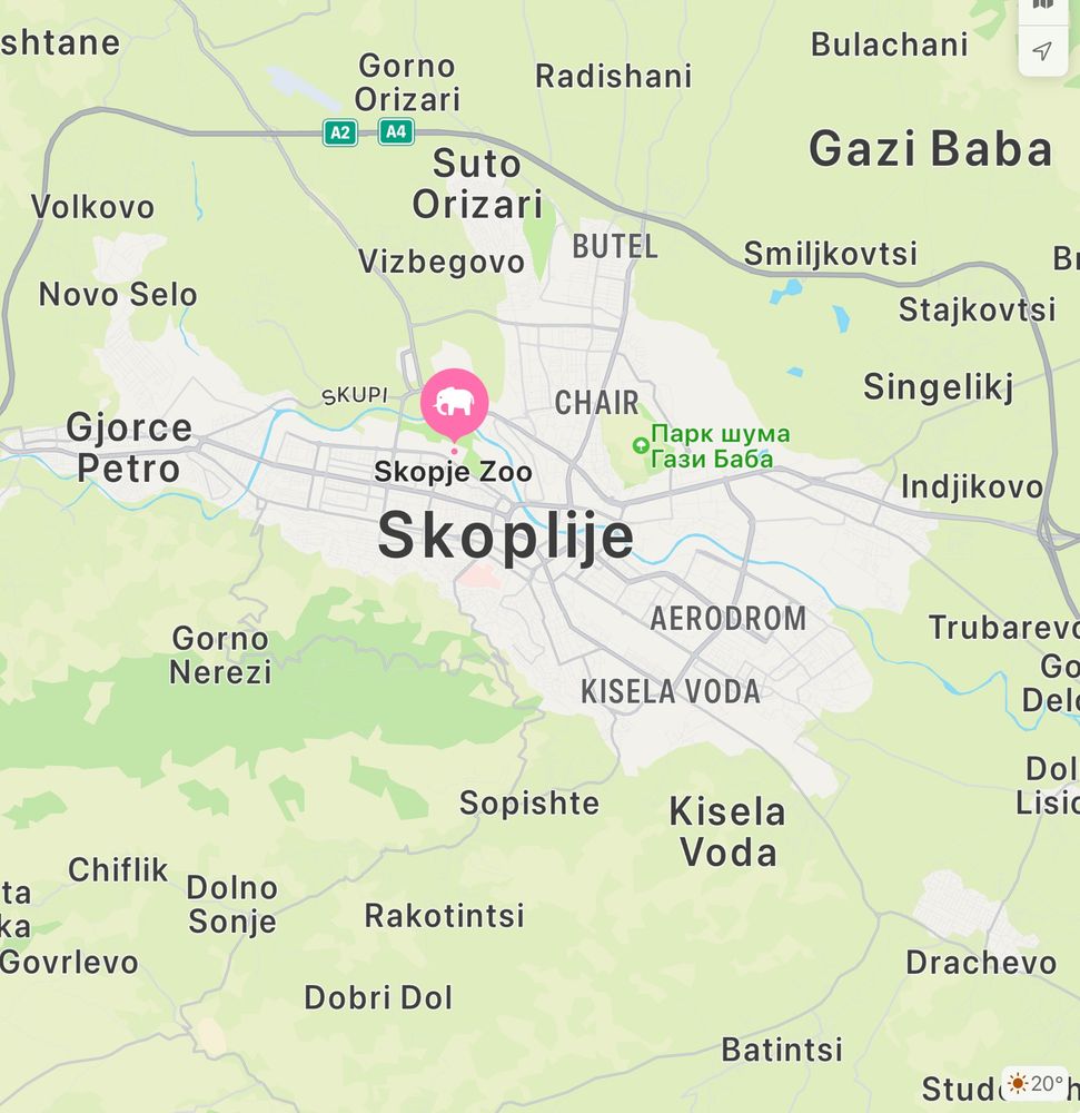 Skoplje statt Skopje, warum Apple Karten?