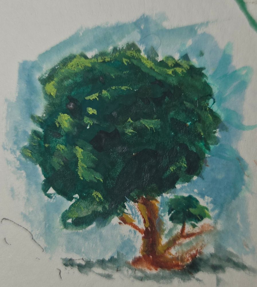 Tiny painted tree