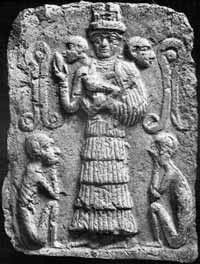 Image of the goddess Ninhursag, a Sumerian Creatrix. 