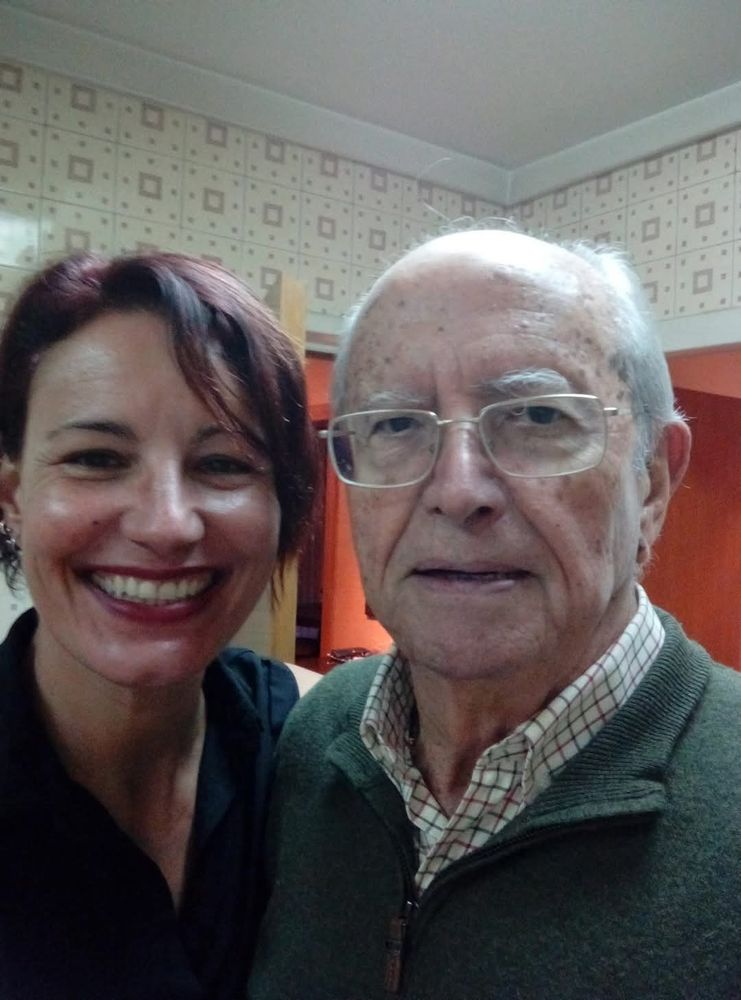 Selfie of myself with my dad