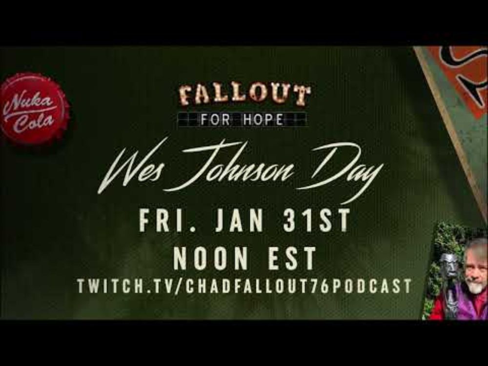 Voice Actor Wes Johnson GoFundMe Stream-O-Thon with the Voices of Gaming