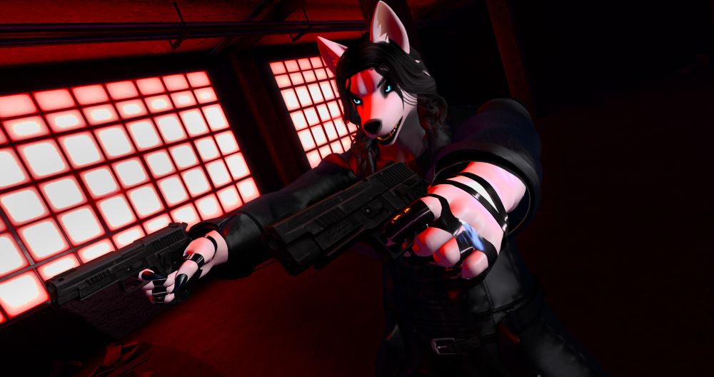 Updated my Eric Draven (The Crow) cosplay with some better looking hair... decided to do a shot inspired by the shootout scene in the movie. Enjoy. :P