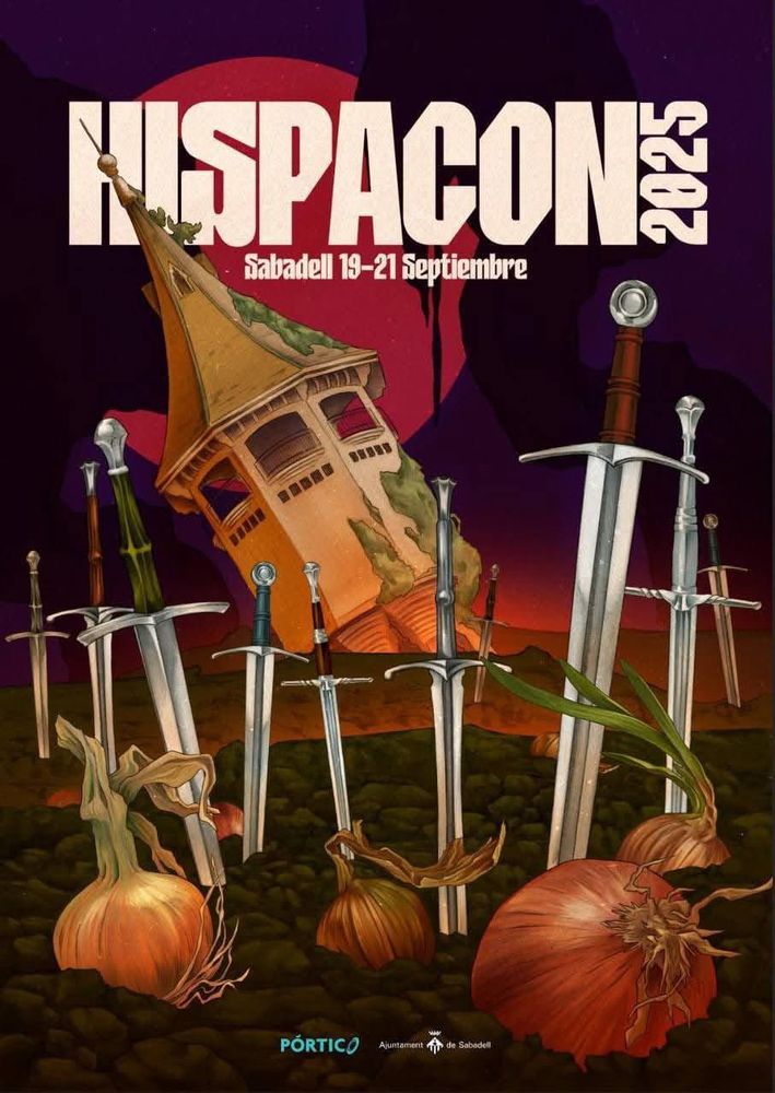 🧅¡La HISPACON 2025 aterriza en Sabadell!
Del 19 al 21 de septiembre, la gran cita del género fantástico en España te espera con charlas, firmas y más. 
⚔️Apunta la fecha y sigue nuestras RRSS. ¡Nos vemos en Sabadell!