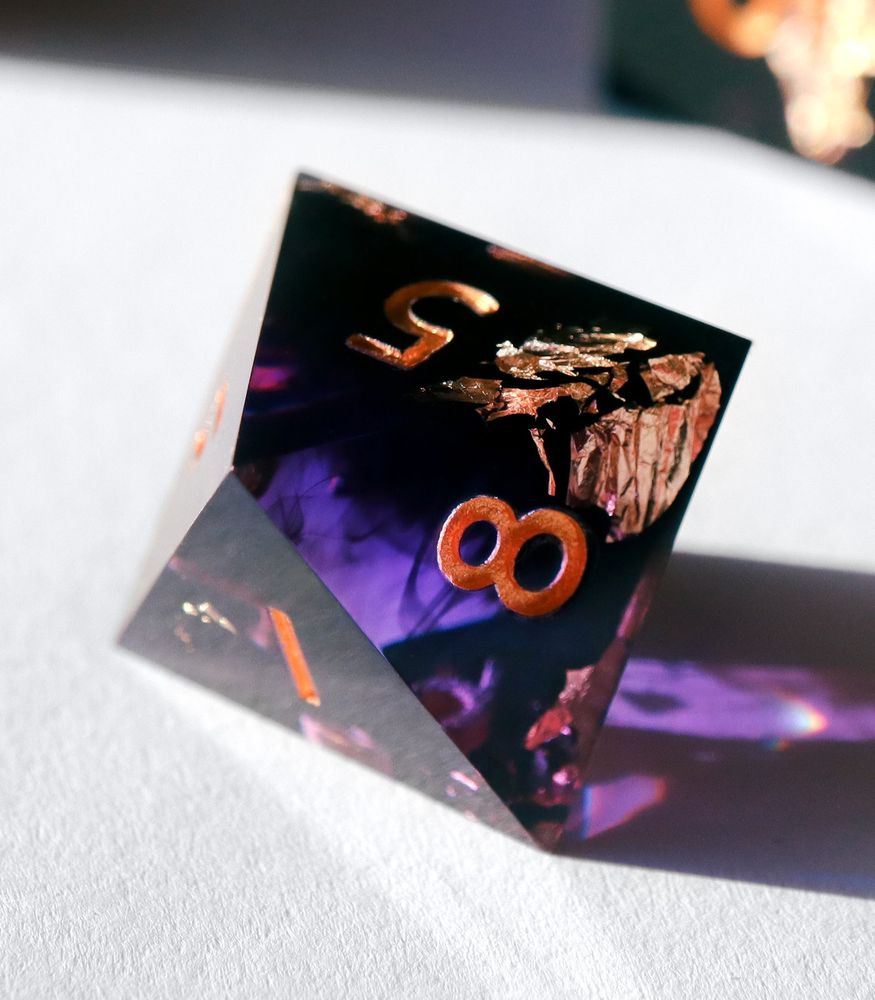 Closeup of the Heretic's Glory D8.
