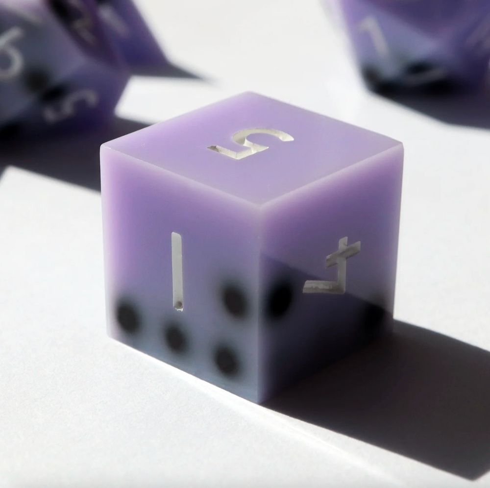 Closeup of the taro boba D6.