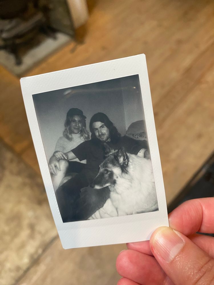 Alex and Kate (videographer) with Malia’s dog, Mae