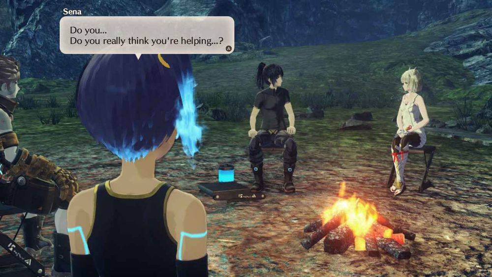 Lanz, Sena, Noah and Mio Xenoblade Chronicles 3.