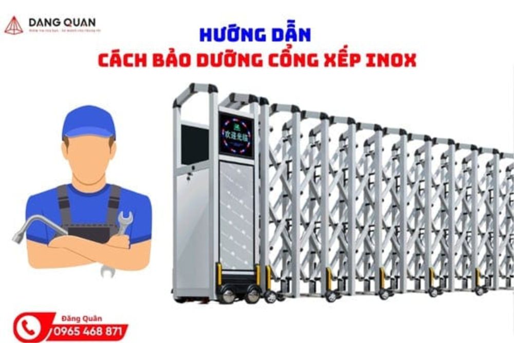 Hướng Dẫn Cách Bảo Dưỡng Cổng Xếp Inox đúng Nhất