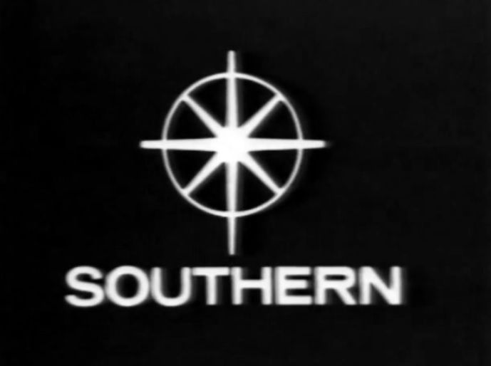 Black and white Southern Television logo