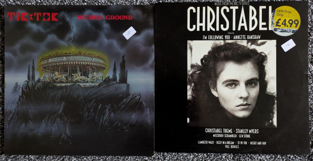 Two vinyl record

Higher Ground by Tik & Tok
Christabel soundtrack