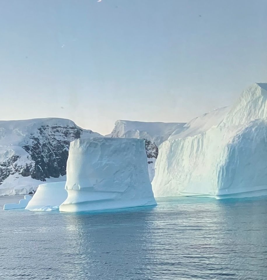An iceberg in Antarctica that kinda looks like Bart Simpson!