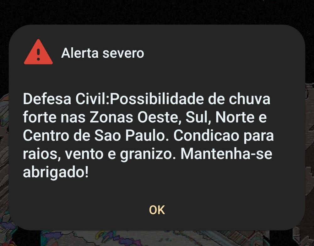 alerta severo chuva defesa civil todas as regioes de sp e raio vento e granizo