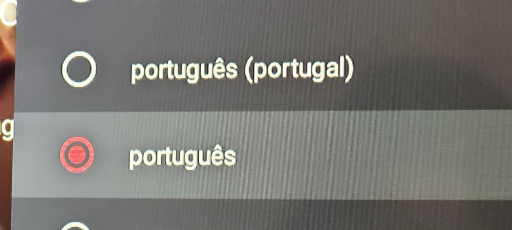 (  ) português (portugal)
(x) português 