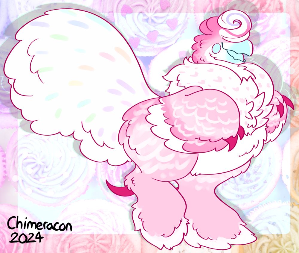 fluffy pink chocobo