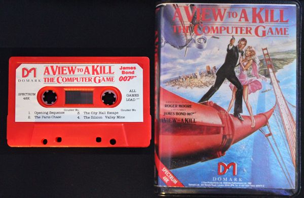 A VIEW TO A KILL computer game on cassette