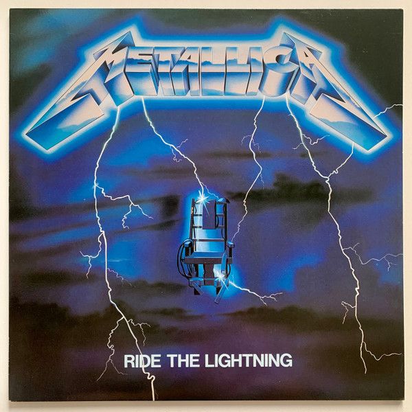 Album cover for Metallica’s “Ride the Lightning.”