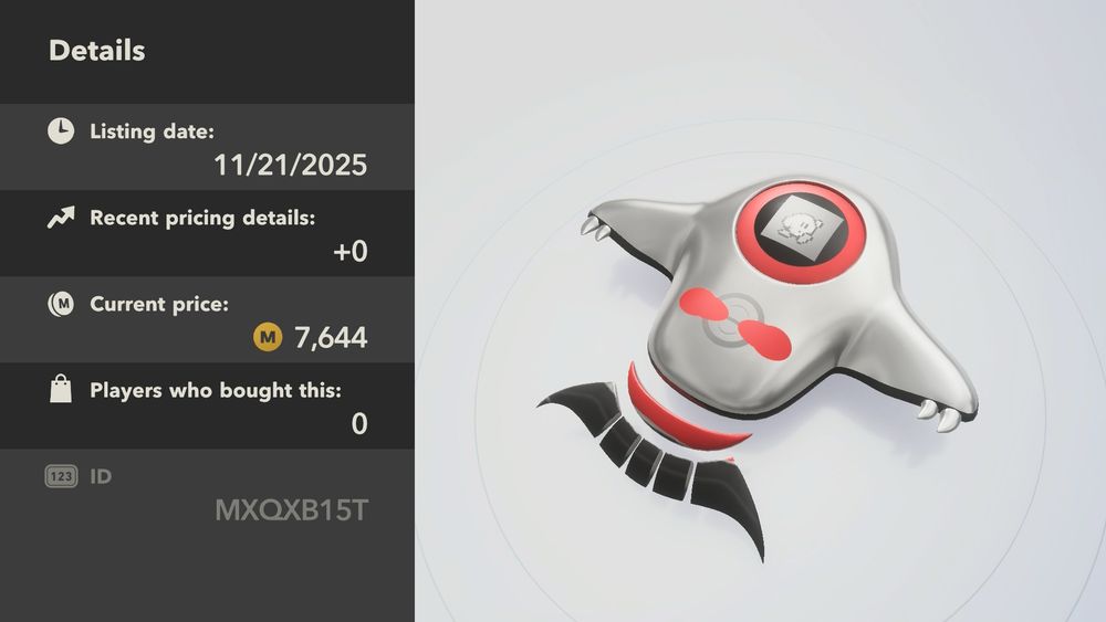 Listing ID for d-ark vampire star. 